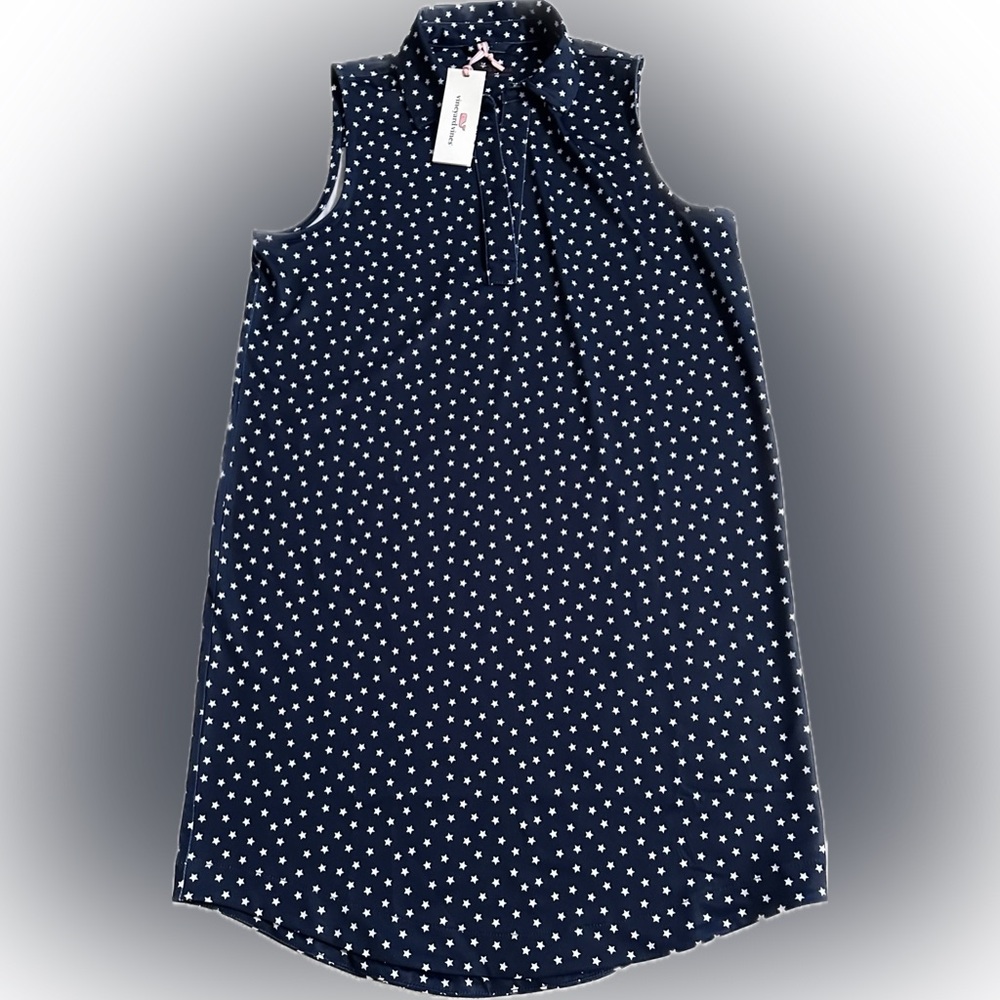 VINEYARD VINES STARS SANKATY LUCAYA DRESS DEEP BAY STARS S GOLF CASUAL STRETCHY